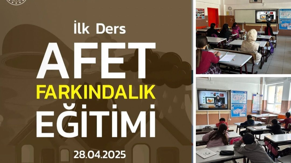 Yeni haftaya ilk dersimizde Afet farkındalık eğitimi ile başladık.