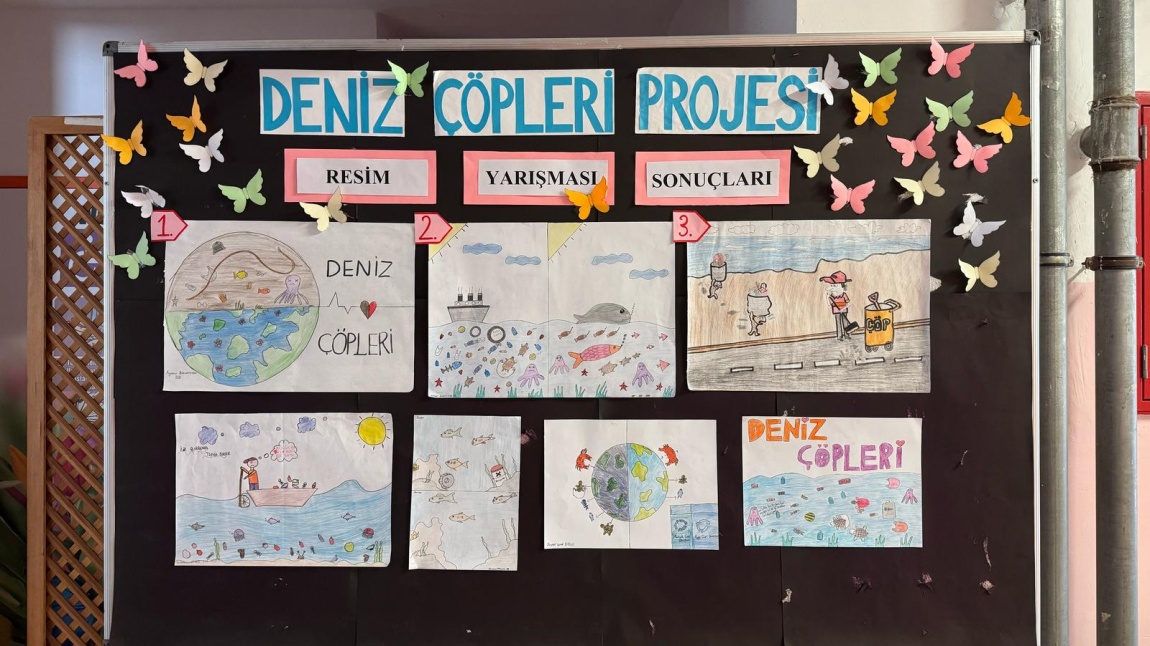 “Deniz Çöpleri Projesi” kapsamında okul genelinde gerçekleştirilen resim yarışmamız sonuçlandı. 