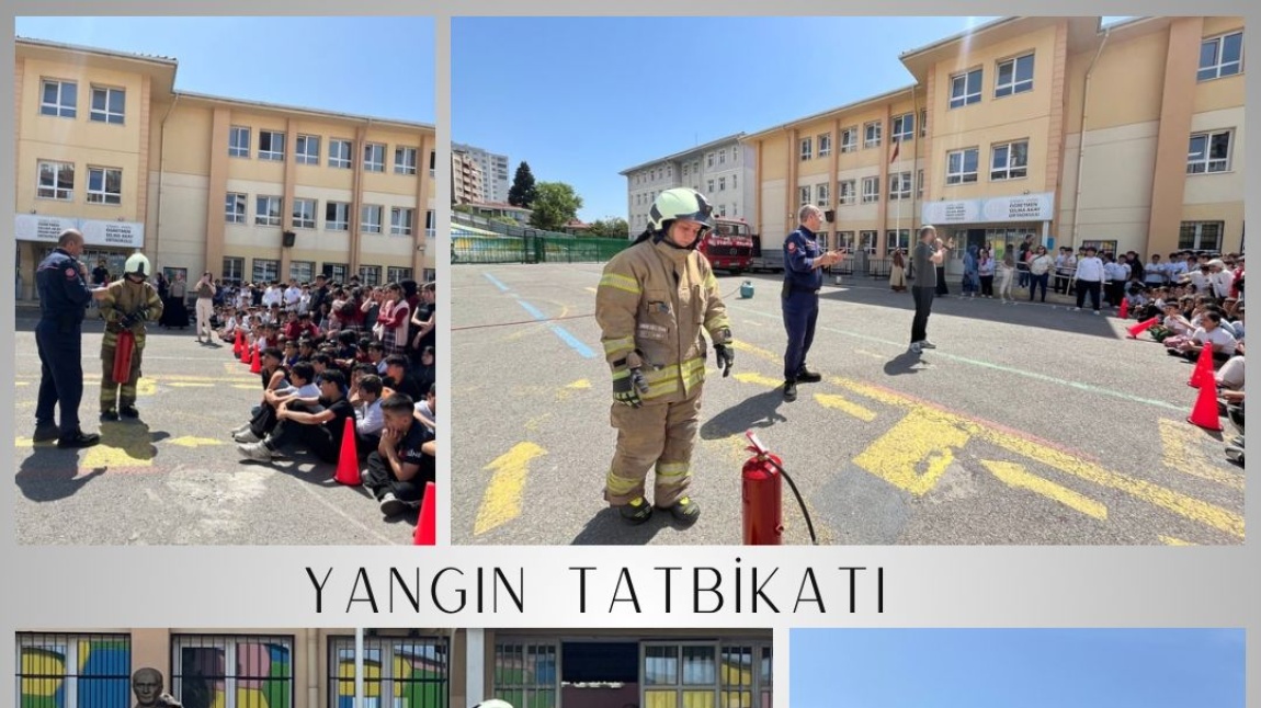 OKULUMUZDA YANGIN TATBİKATI YAPILDI.