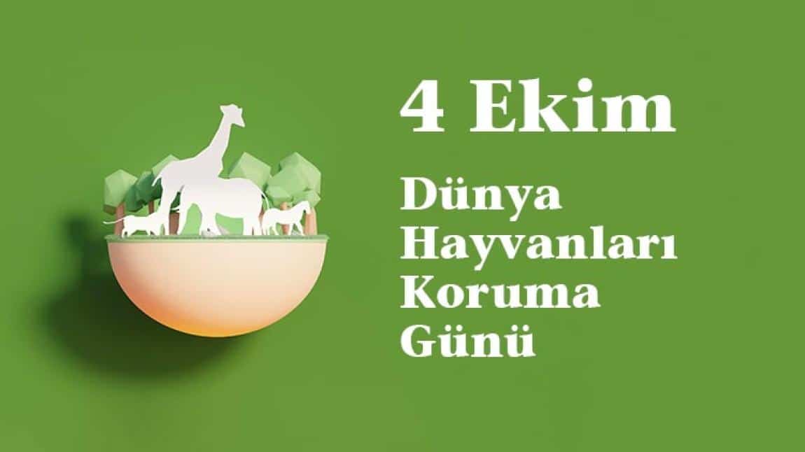 4 EKİM HAYVANLARI KORUMA GÜNÜ